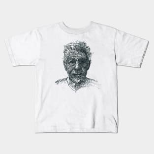 anthony bourdain drawpen art Kids T-Shirt